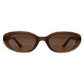 Ray-Ban RB4441D Bio Based 677973 matte Opal braun dunkelbraun Sonnenbrille