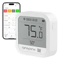Qingping Wi-Fi Indoor Thermometer Hygrometer, Remote Monitoring via Qingping IoT, Temperature and Humidity Monitor for Different Scenarios, Fast Alarm Notification, Rechargeable Battery