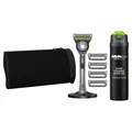 Gillette Labs Rasierer Herren Gold Edition 5 Ersatzklingen Rasiergel 200ml