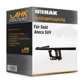 Für Seat Ateca SUV 06.2016-07.2023 AUTO HAK Anhängerkupplung abnehmbar AHK