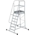 MUNK Podestleiter 303107, fahrbar, mit 7 Stufen