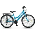 24 Zoll Kinderfahrrad Shimano 21-Gang mit Beleuchtung Türkis - Türkis