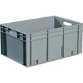 Transportbehälter L400xB300xH220mm grau PP Durchfassgr.Seitenw.geschl.TECWERK