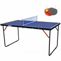 MUWO Indoor faltbare Mini Tischtennisplatte 137 x 76 cm blau 83908436-83908432