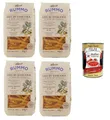 Rummo Penne Rigate N°66 Glutenfreie Pasta mit toskanischen Kichererbsen und braunem Reis 4x 300gr + Italian Gourmet polpa 400g