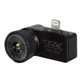 Seek Thermal Compact XR - Preiswerte Wärmebildkamera mit Erweiterter Sichtweite, Lightning Anschluss und Wasserdichtem Schutzgehäuse Kompatibel mit Apple iOS Smartphones - Schwarz LT-AAA, black