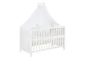 roba® Beistellbett Sterne grau, wandelbares Beistellbett & Babybett