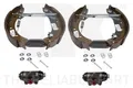 4x Bremsbacken Bremsbackensatz für Trommelbremse Hinten 449957203