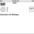 Nutmutter DIN 981 KM 3 M17x1 Stahl 10 Stück