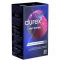 Frei Haus: Durex Intense 22 Orgasmus-Kondome, Stimulation Rippen Noppen Wärmend