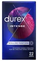22 Durex Intense Orgasmic Kondome Minz-Aroma, extra gefühlsecht u. gerippt 56 mm