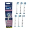 Oral-B Aufsteckbürsten Sensitive Clean, X-förmige Borsten, 6 Stück, Ultradünne Borsten für sanfte Reinigung