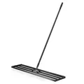 Wiltec Aluminium Rasenrakel 121,9x25,4cm Stiel Sanden Levelingrake Flächenebner