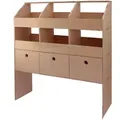 Monstershop Auto-Regal, Braun, Holzwerkstoff, 102x120x30 cm, Freizeit, Heimwerken, Werkstatt