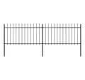 vidaXL Gartenzaun Gartenzaun, Stahl, Stabil, Rechteckig, Modern, (1-St)
