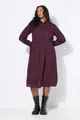 Studio Untold Jerseykleid Maxikleid Leo Knopfleiste Langarm