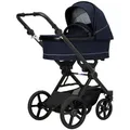 Hartan Kinderwagenset Ivy GTR Outdoor, Dunkelblau, Textil, 3-teilig, 58x116x96 cm, Grüner Punkt, EN 1888, UV 50+, AZO-frei, Made in Germany, Made in EU, Made in Europe, Feststellbremse, Fußstütze abklappbar, Federung, kugelgelagerte Räder, Verdeckung abnehmbar, 5-Punkte-Gurt, für Babyschale geeignet, Griff in Lederoptik, Sitz umsetzbar, Reflektorstreifen, abnehmbarer Schutzbügel,5-Punkt-Gurt, Gurtschoner, Schutzbügel Verdeck Sportsitz mit verlängertem, Baby on Tour, Kinderwagen, Kombikinderwagen