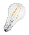Osram LED Base Classic A Lampe, in Kolbenform mit E27-Sockel, nicht dimmbar, Ersetzt 60 Watt, Filamentstil Klar, Warmweiß - 2700 Kelvin, 2er-Pack