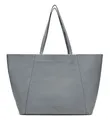 LIEBESKIND BERLIN Leder Schultertasche Chudy Sheep Natural Shopper Grigio grau
