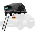 Skandika Dachzelt Skyland 2 Sleeper | Autodachzelt für 2 Personen, Autozelt mit Matratze, Schwarze Schlafkabine, feuerhemmend, wasserfest 6000 mm, mit Moskitonetz, UPF 50+ | Auto Zelt für PKW SUV Bus