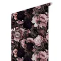 K&L Wall Art Vliestapete "Vintage Vliestapete", Schlafzimmern Lila Blumen, mehrfarbig, matt - bunt
