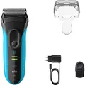 Braun 3040 (2025) Rasierapparat Schwarz/Blau (MicroComb-Technologie)