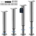 4 Stück Möbelfüße Verstellbar, Möbelfüße Höhenverstellbar 2037cm, Metall Edel...