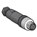 Plug m12 5 pol male straight metal