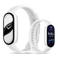 Xiaomi Smart Band 10, Smart Watch,Fitness-Tracker, 1,72" AMOLED Display, 21 Tage Akku, 5ATM Wasserdichtigkeit, SPO₂ & Herzfrequenzmessung, Schlafüberwachung,150+ Sportmodi, Ceramic Edition Pearl White