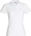 Damen Basic Polohemd aus 100% Baumwolle, 190 g/m², mit Seitenschlitzen und 4 Knöpfen
