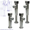 4x Stützfuß für Anhänger Ausdrehstützen Schwenkstützen Heckstützen 1300kg 1,3t
