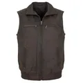 Maddox - Herren Echtleder Lederweste Lammnubuk braun antik