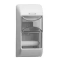 KATRIN Toilettenpapierspender 2-fach Kunststoff weiß für 2 Toilettenpapierrollen gleichzeitig 92384