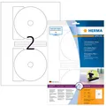 HERMA CD-Etiketten CD-Etiketten,weiß/glossy 20St 8624 weiß