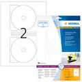 CD-Etiketten 116mm rund blickdicht mit Spindelloch 10 Blatt (8624)