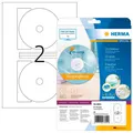 HERMA CD-Etiketten 8624 weiß, 20 Etiketten 