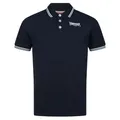 Lonsdale Herren Poloshirt Normale Passform Eastleigh M, Navy/Ice/Off-White