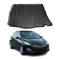 OMAC Kofferraumwanne Laderaumwanne kompatibel mit Hyundai i30 Schrägheck 2012-2016 Gummi TPE Schwarz