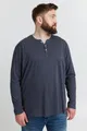 !Solid Longsleeve SDVolko Big & Tall Modisches Oberteil in großen Größen