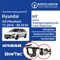 Für HYUNDAI i30 Fliessheck Typ PDE 11.2016-08.2018 AHK starr +7pol spez. E-Satz