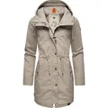 Ragwear Parka Canny stylische Übergangsjacke mit großer Kapuze braun L (40)