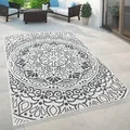 Paco Home - In- & Outdoor-teppich, Für Balkon Und Terrasse Mit Orient-muster, In Blau 120x170 Cm