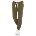 riverso Sweathose Herren Joggingshose RIVLino Regular Fit Trainingshose aus pflegeleichter Baumwollmischung grün M