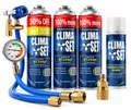 Paket R1234yf Ersatzgas 3in1 Auto Klimaanlage Kältemittel Klima, Öl, Dichtmittel