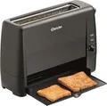 Bartscher Toaster TS20Sli 100282 | 1 Schlitz | 2 Toastscheiben | 6 Bräunungsstufen | 1300W | Edelstahl