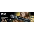 Braun Satin Hair 7 AS 720 Warmluft-Lockenbürste mit IONTEC Technologie (inklusive Kamm-und Bürstenaufsatz) - Schwarz/Silber
