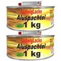 2 Dosen Alu Spachtelmasse für KFZ Reparaturen a 1000 gr