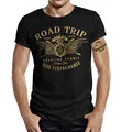 Cooles Herren T-Shirt für Motorradfahrer: Road Trip