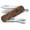 Victorinox Taschenmesser Classic SD Wood 0.6221.63, 5 Funktionen, braun, mit Holzgriff