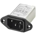 TRU COMPONENTS TC-10101412 Netzfilter mit Kaltgerätebuchse 250 V/AC 6 A 0.8 mH (L x B x H) 58 x 22.8 x 50 mm 1 St.